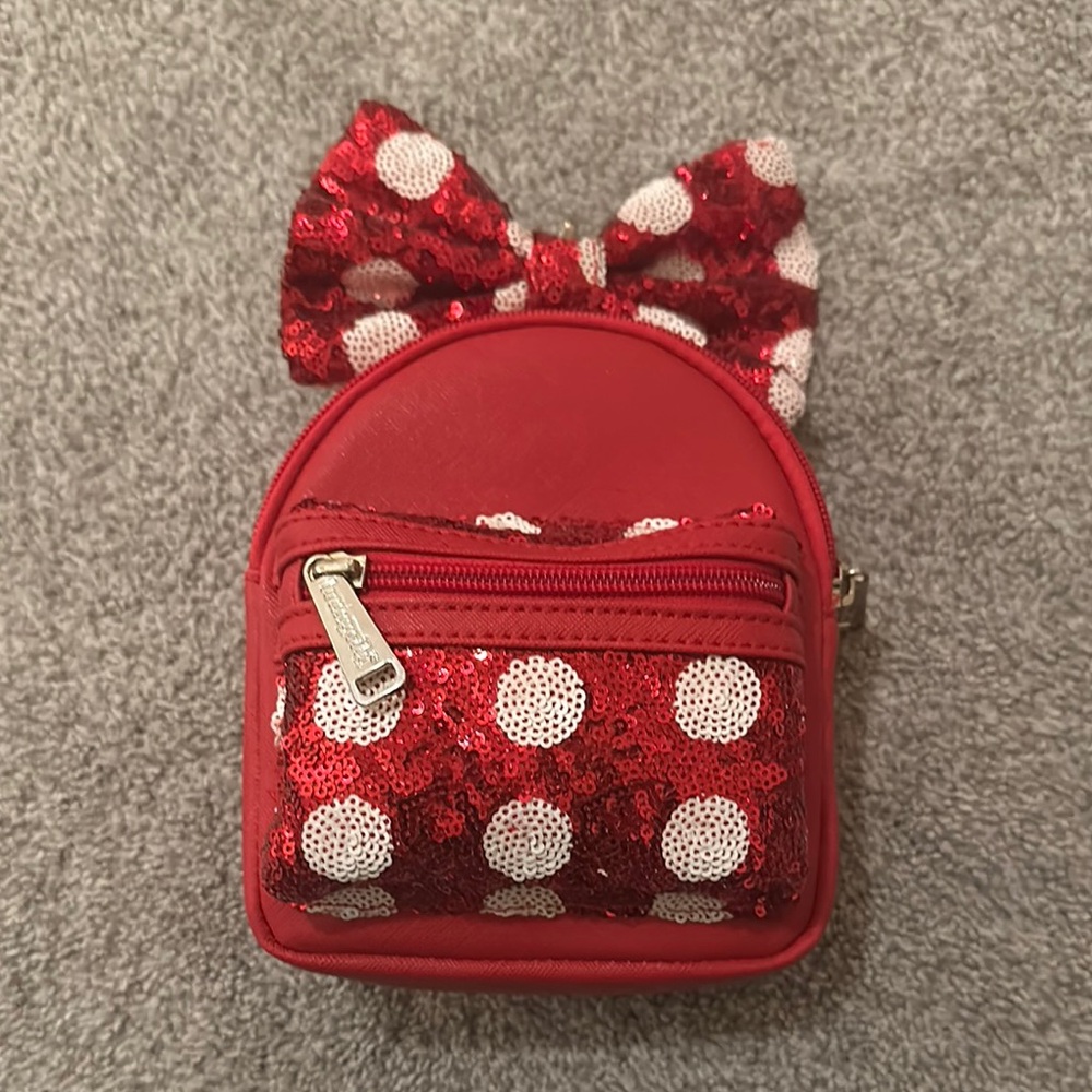 Red Polka Dot Kids Backpack with Bow